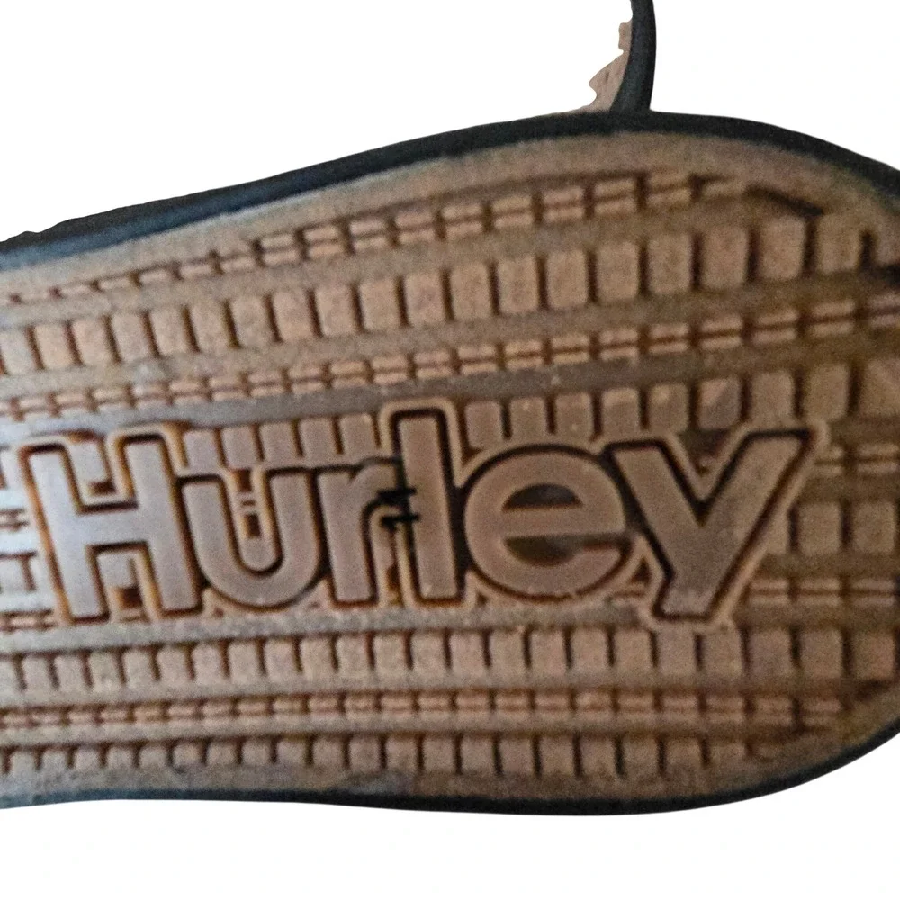 Hurley Mens‎ Low Top Canvas Sneakers Triple Black Skater Shoes Round Toe